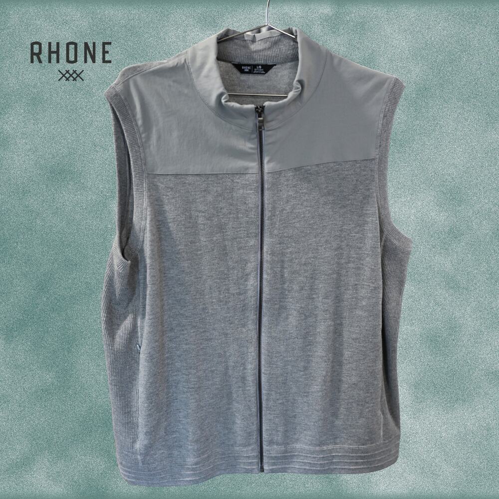 Rhone Commuter Vest NWT L Performance Full Zip Lightweight